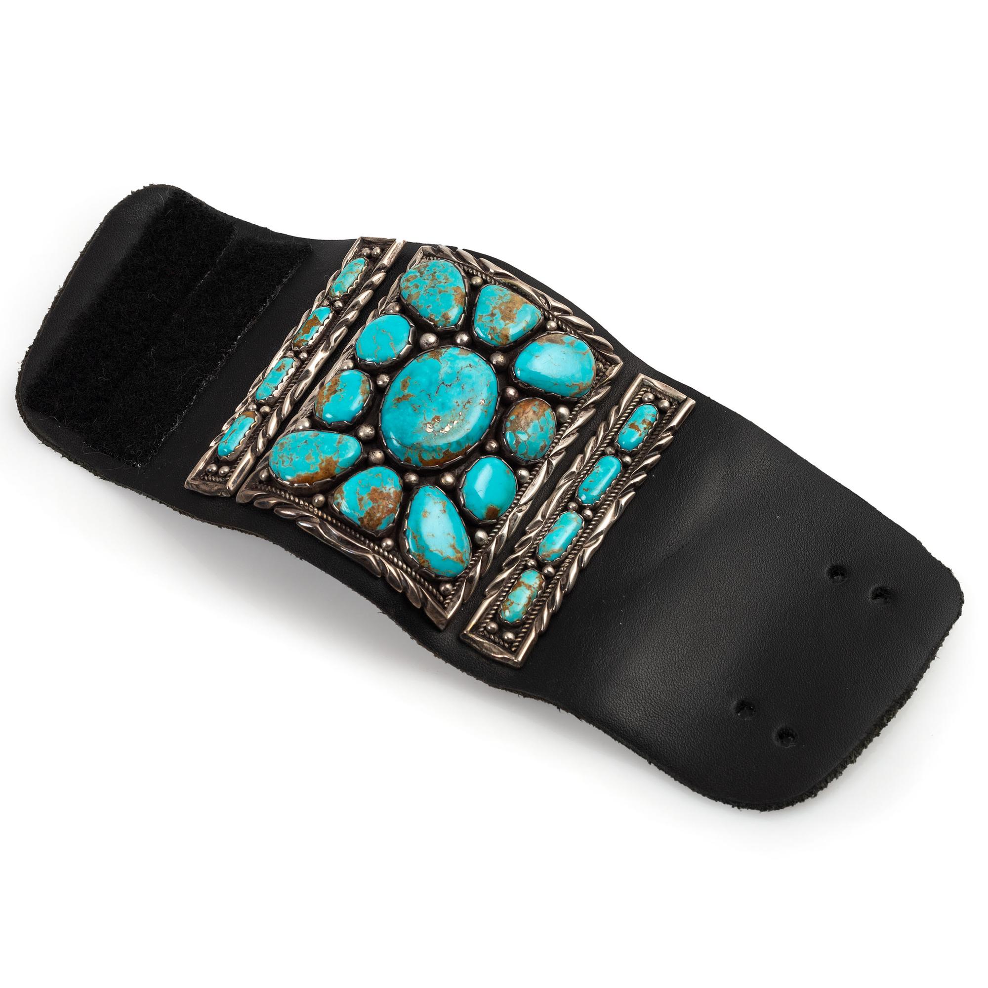 Navajo Silver and Turquoise Cluster Ketoh