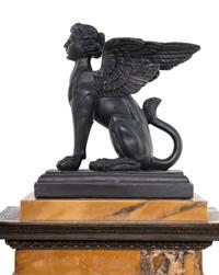 A Restauration Bronze Mounted Marble Clock