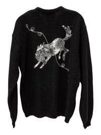 Five H Bar C Bronc-Shawl Wool Sweaters with horse and rope embellishments