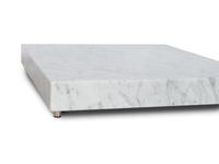 A Luminaire White Italian Marble Low Table