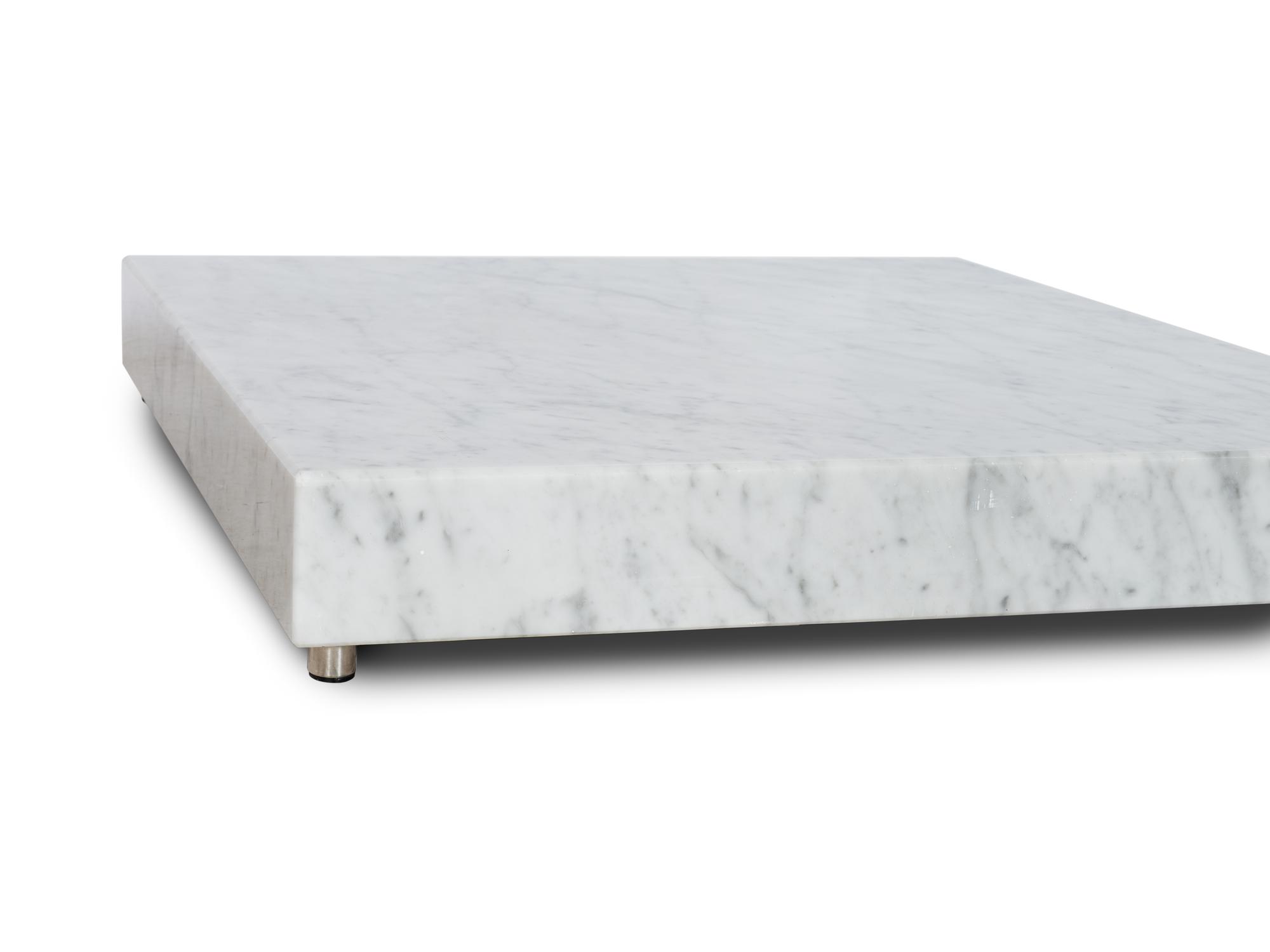 A Luminaire White Italian Marble Low Table
