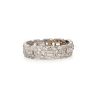PLATINUM AND DIAMOND WEDDING BAND