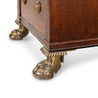 A Regency Mahogany, Ebony Inlaid and Ormolu Mounted Partner's Desk