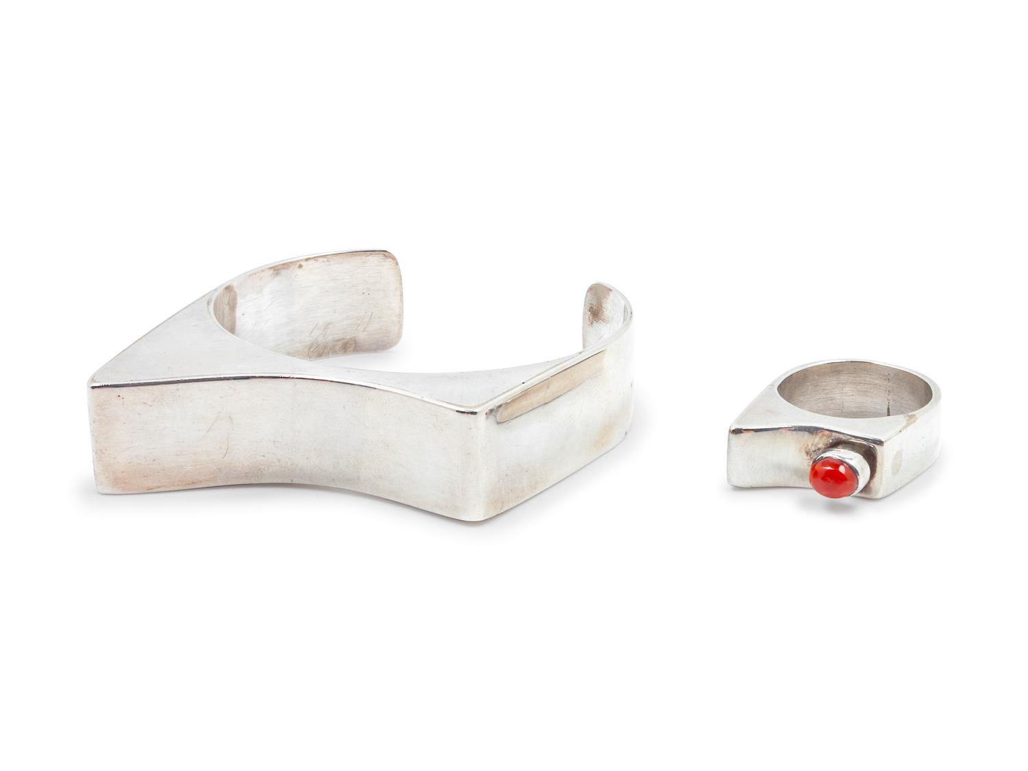 Sterling Silver Ring and Cuff