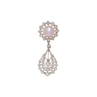 NATURAL PEARL AND DIAMOND ELEMENT
