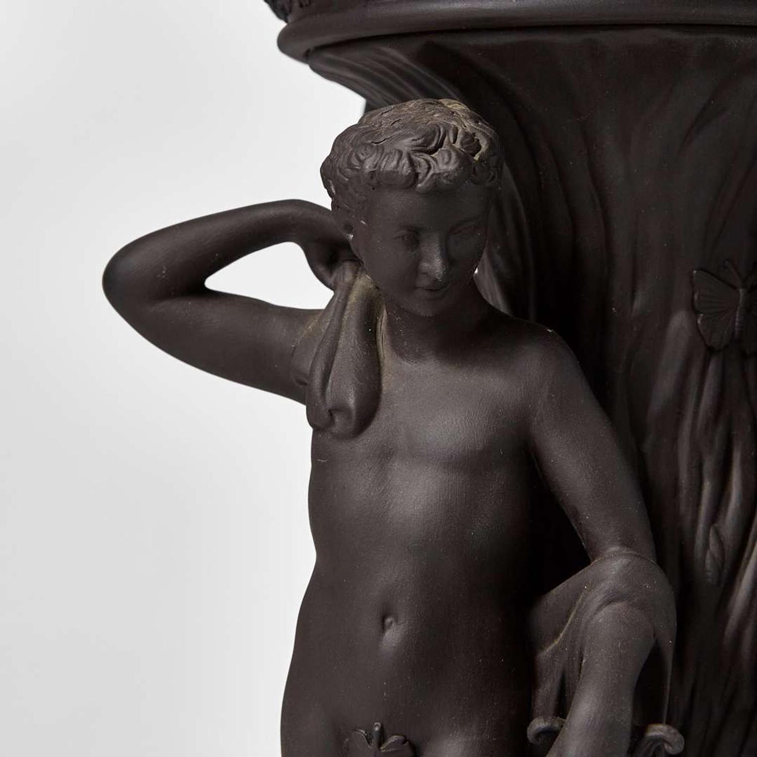 Wedgwood and Waterford "Bacchanalian Stand and Crystal Bowl" UK, early 21st century