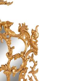 A Chinese Chippendale Style Giltwood Mirror