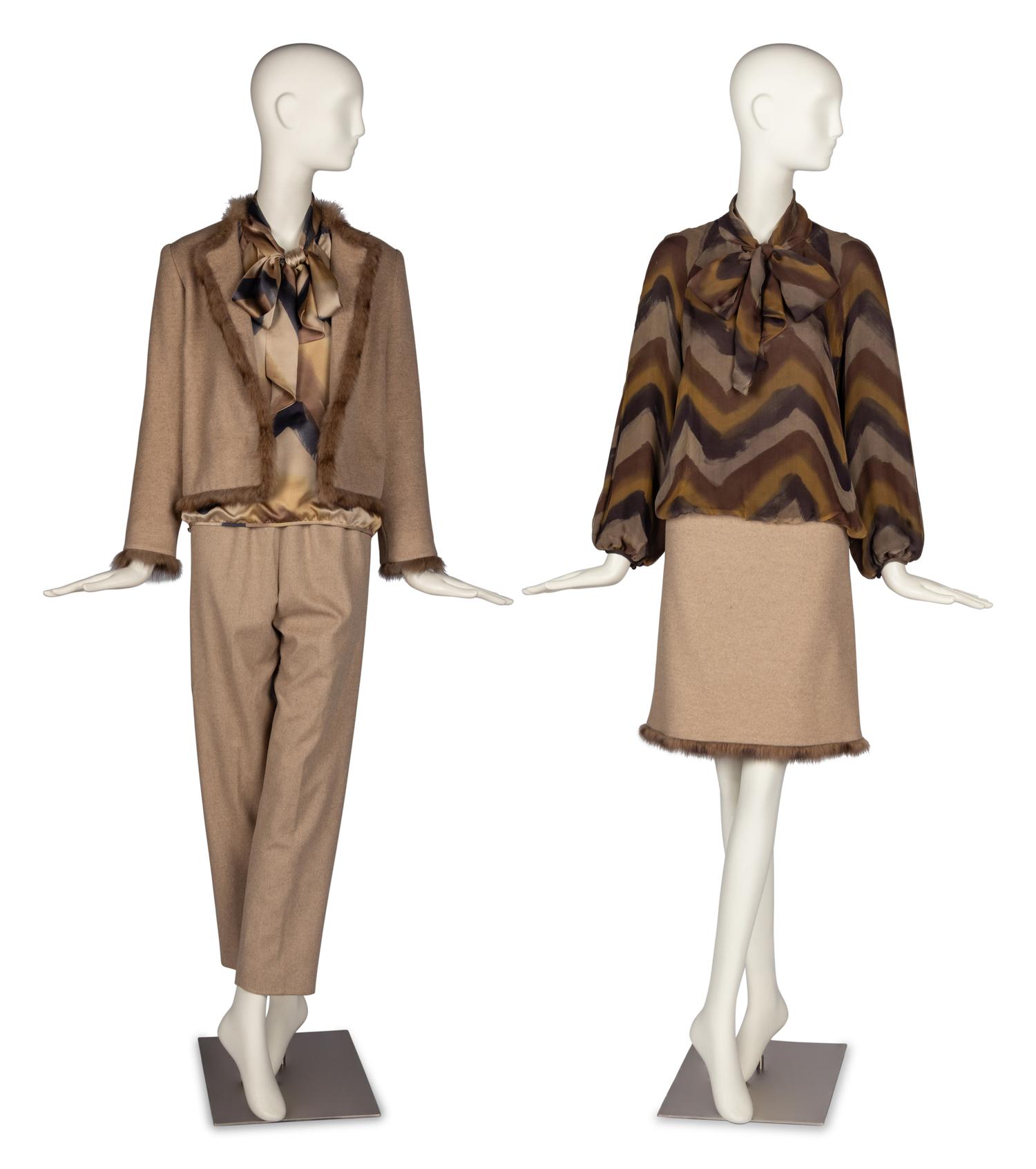 Five J. Mendel Separates Including Sable-Trim Ensemble