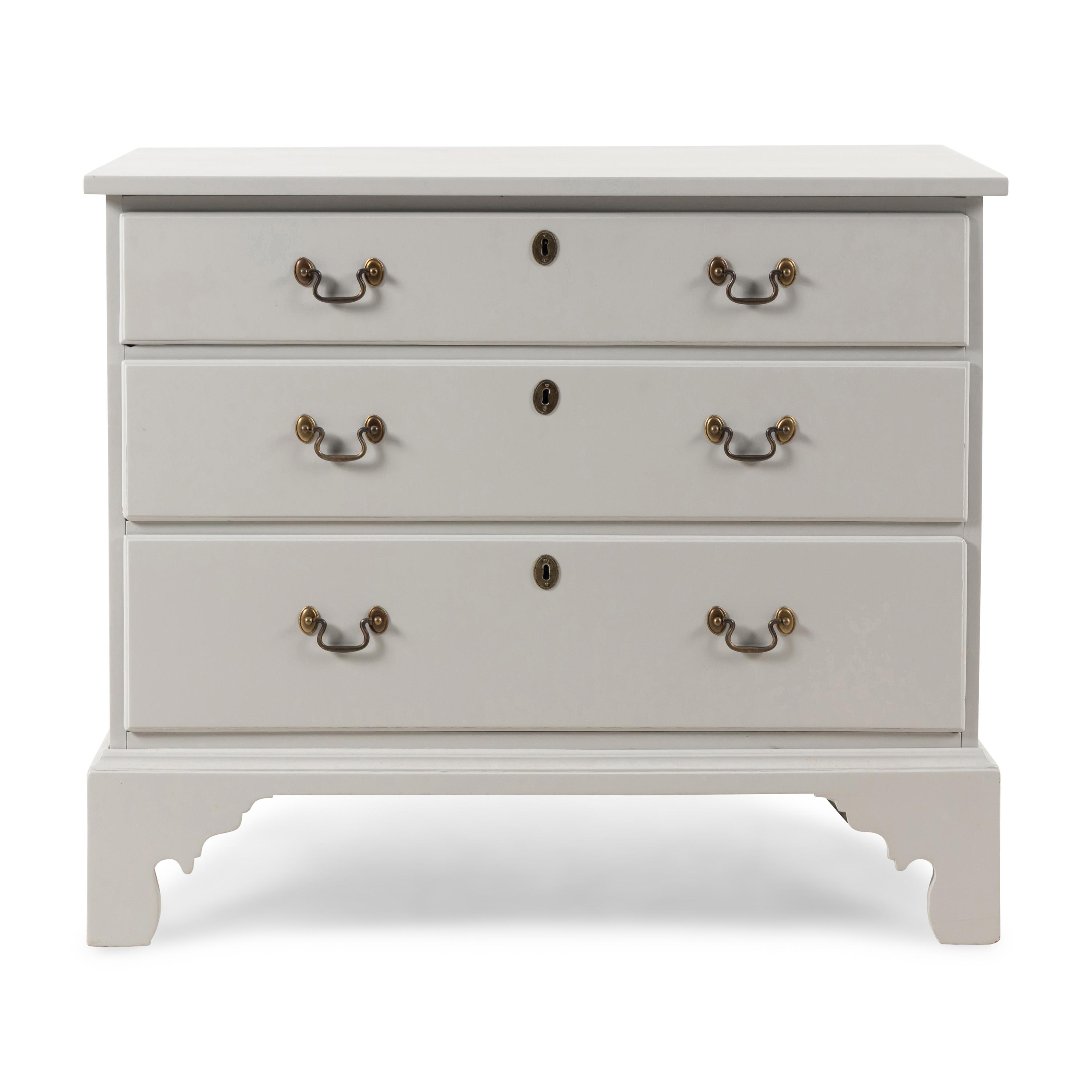 A Georgian Style White-Painted Chest of Drawers