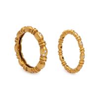 COLLECTION OF YELLOW GOLD AND DIAMOND RINGS