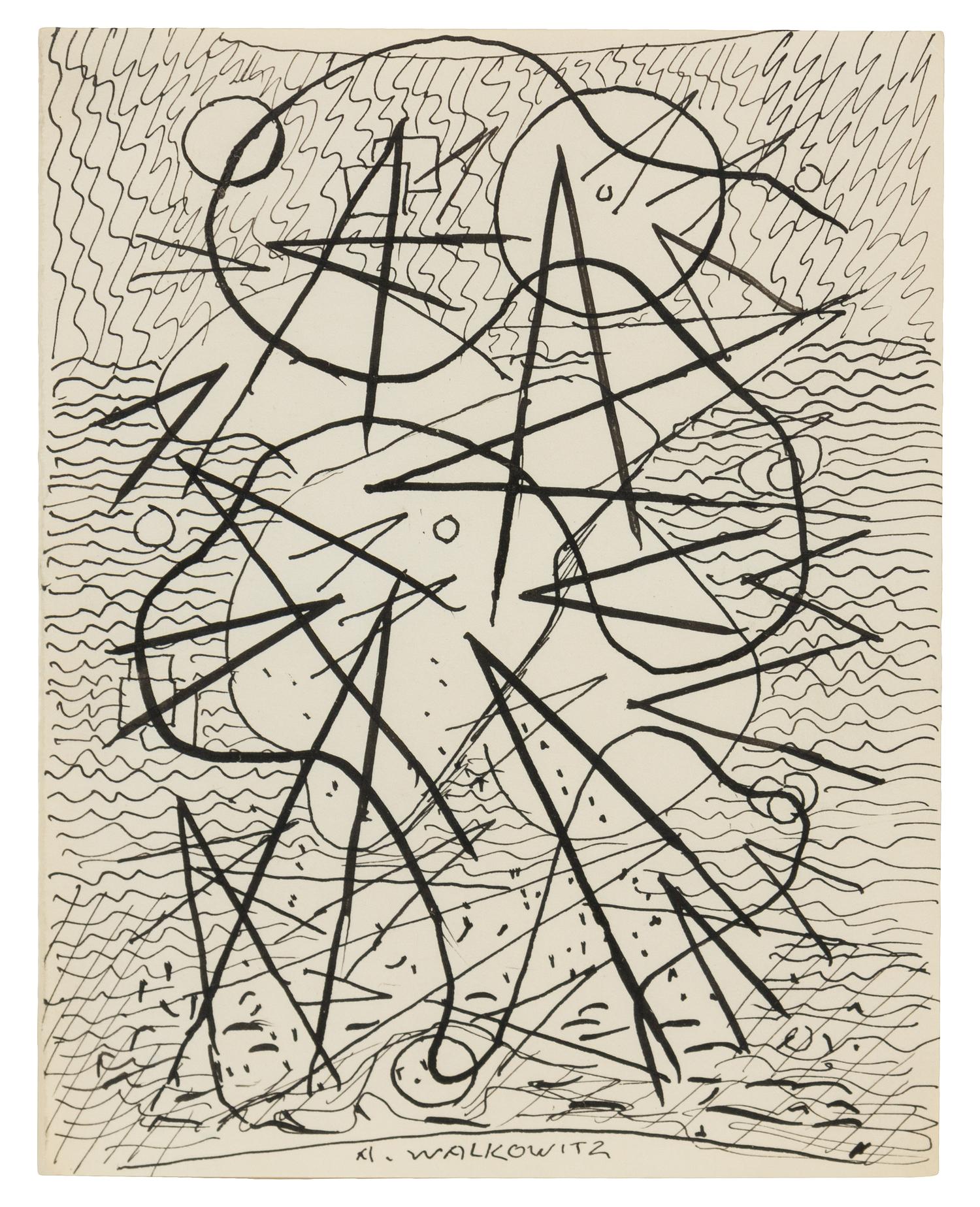Abraham Walkowitz, (American, 1878-1965), Untitled