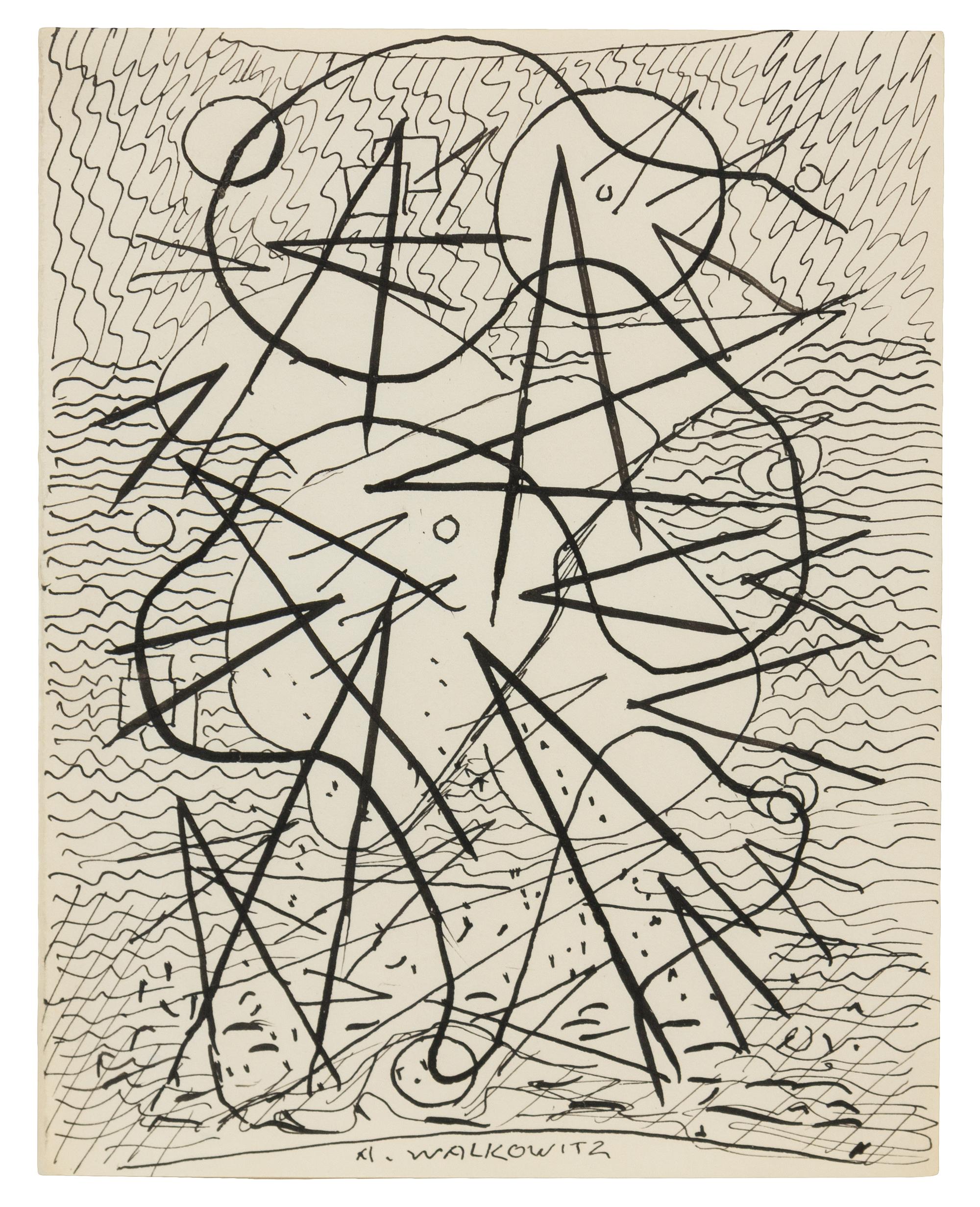 Abraham Walkowitz, (American, 1878-1965), Untitled