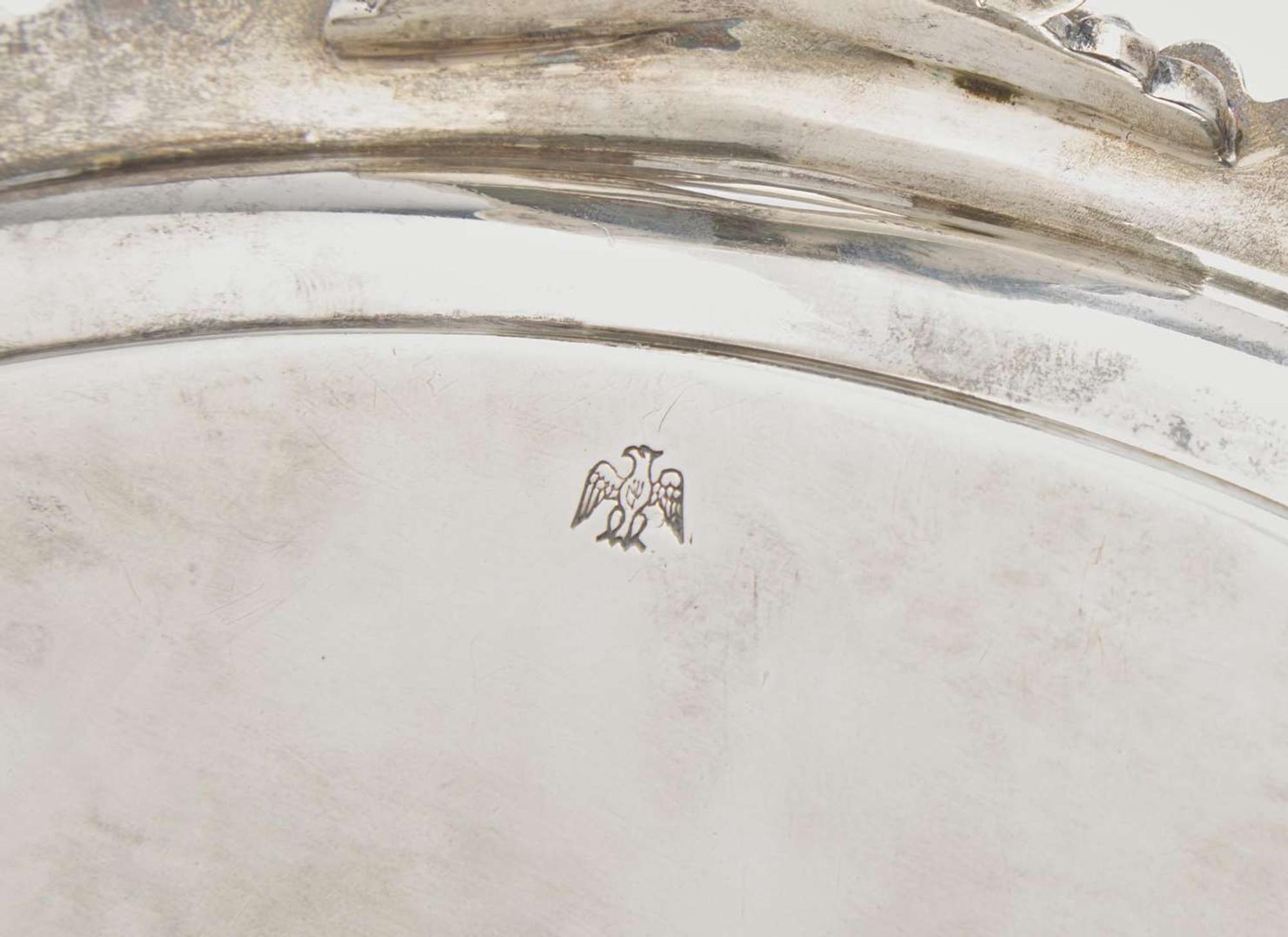 Two sterling silver trays, Gorham Mfg. Co., Providence, RI and Black, Starr & Frost, New York, NY, 1848-1865 and circa 1890, respectively