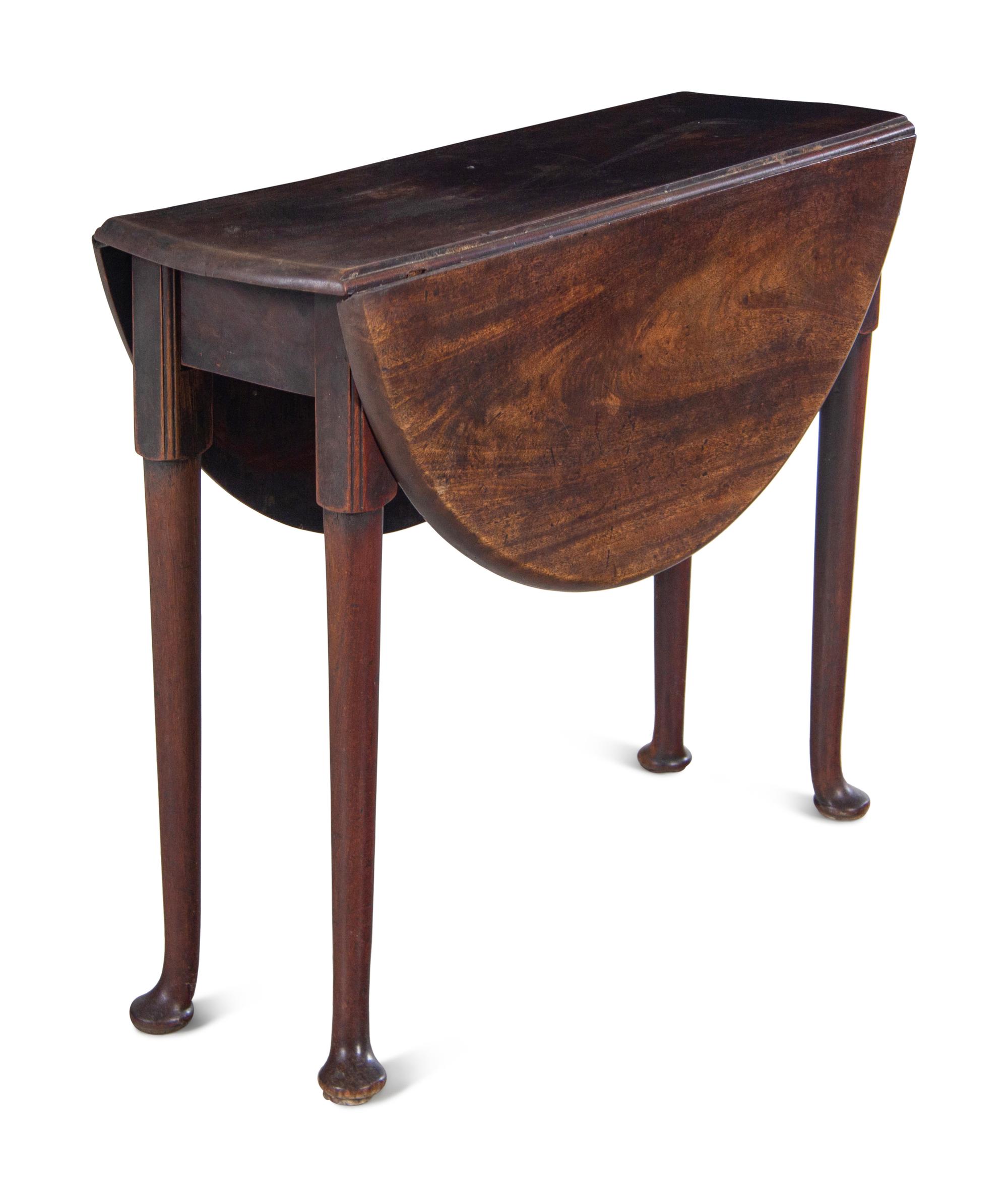 An English Mahogany Drop-Leaf Table