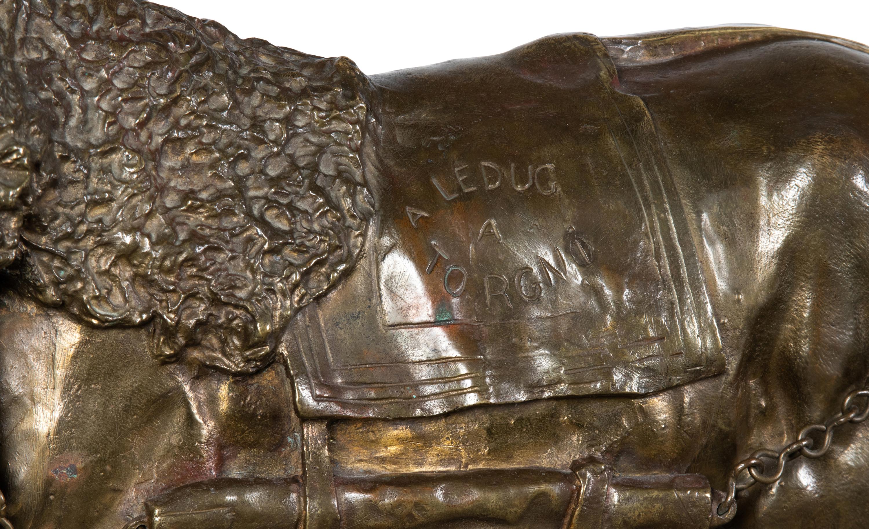 Arthur Jacques Leduc (French, 1848-1918) A Horse with Character bronze