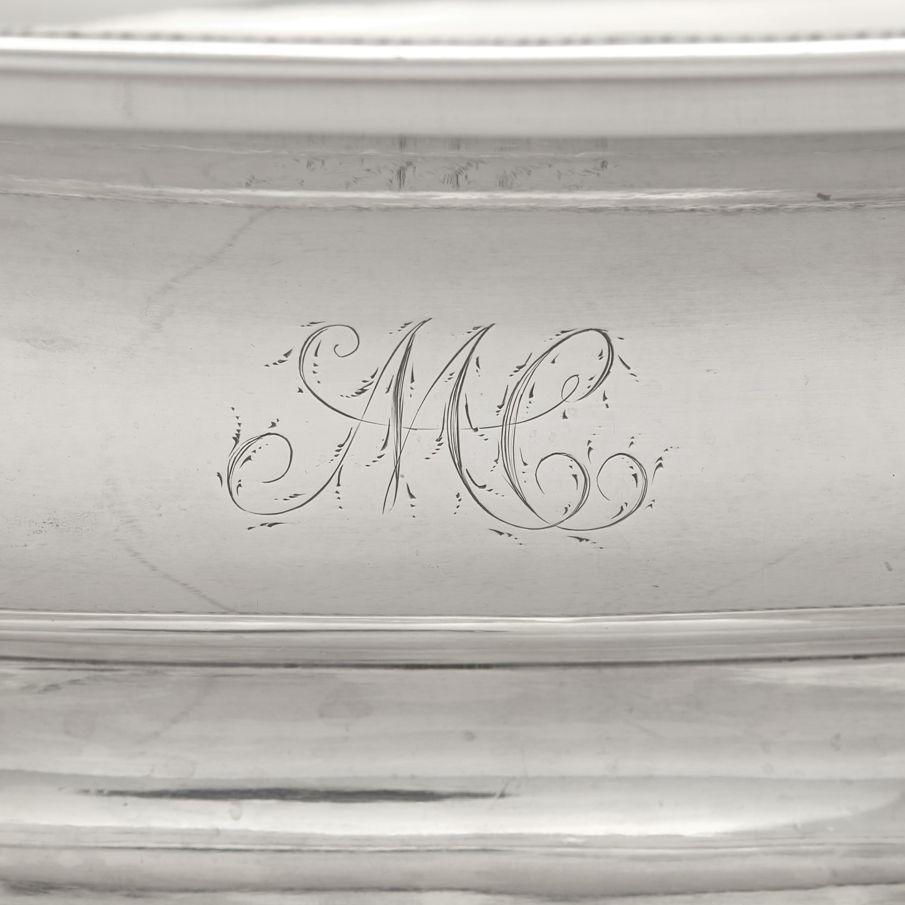 A Federal Silver Cake Basket