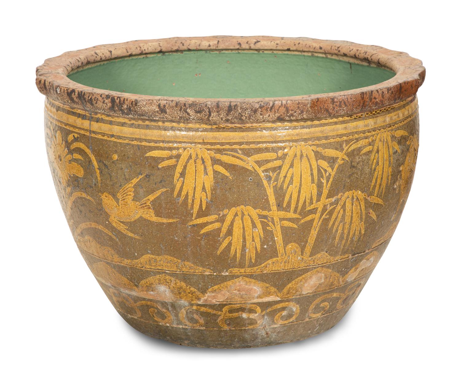 A Monumental Chinese Ceramic Egg Pot