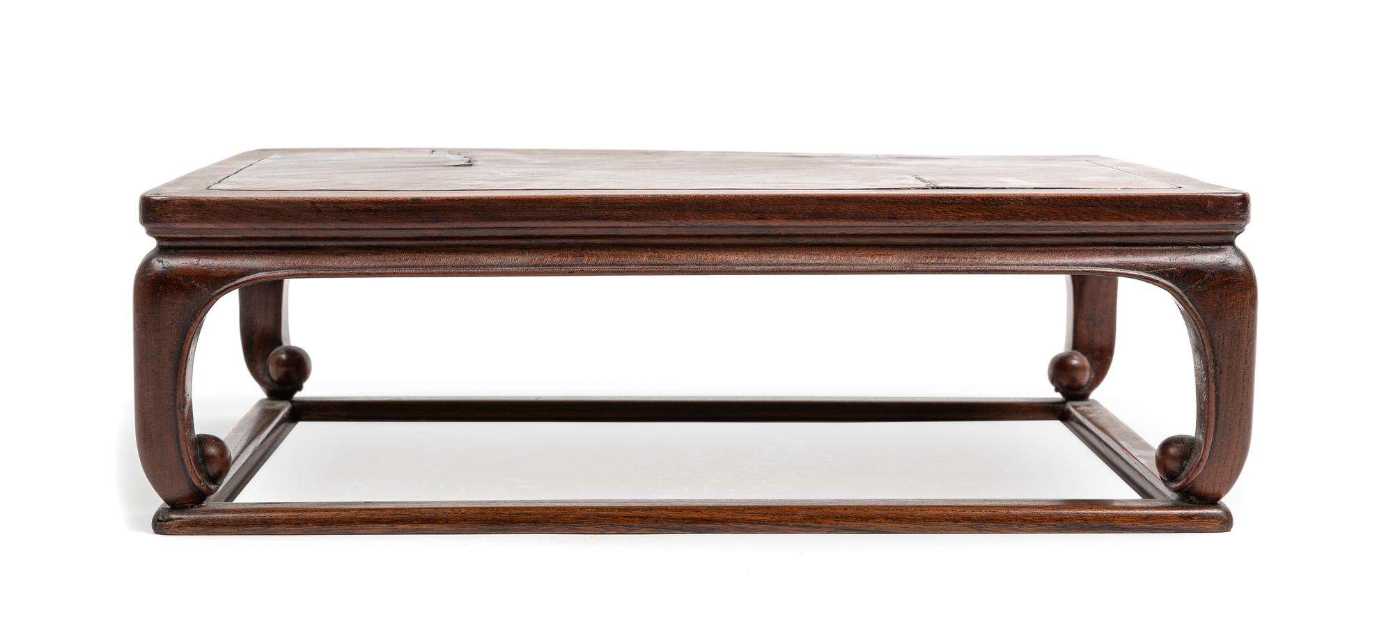 A Chinese Hardwood Stand Width 14 3/4 inches. — 19TH CENTURY