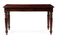 A William IV Mahogany Console Table Height 37 1/2 x width 63 1/4 x depth 24 1/2 inches. — SECOND QUARTER 19TH CENTURY