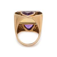 CITRINE AND AMETHYST RING