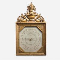 A Louis XVI giltwood barometer Attributed to Jean-Baptiste Haring, Paris, France, circa 1790s