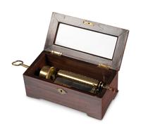 An Austro-Hungarian Keywind Glass Top Music Box