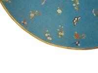 A Large Chinese Cloisonné Enamel Circular Plaque