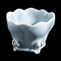 A Chinese Clair-de-Lune Porcelain Floriform Cup
