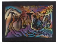 The Creation , Birth Tear/Tear , Birth Trinity , Guided by the Goddess , and Earth Birth (a group of 5 works from The Birth Project ), 1985