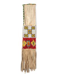 Sioux Beaded Hide Tobacco Bag