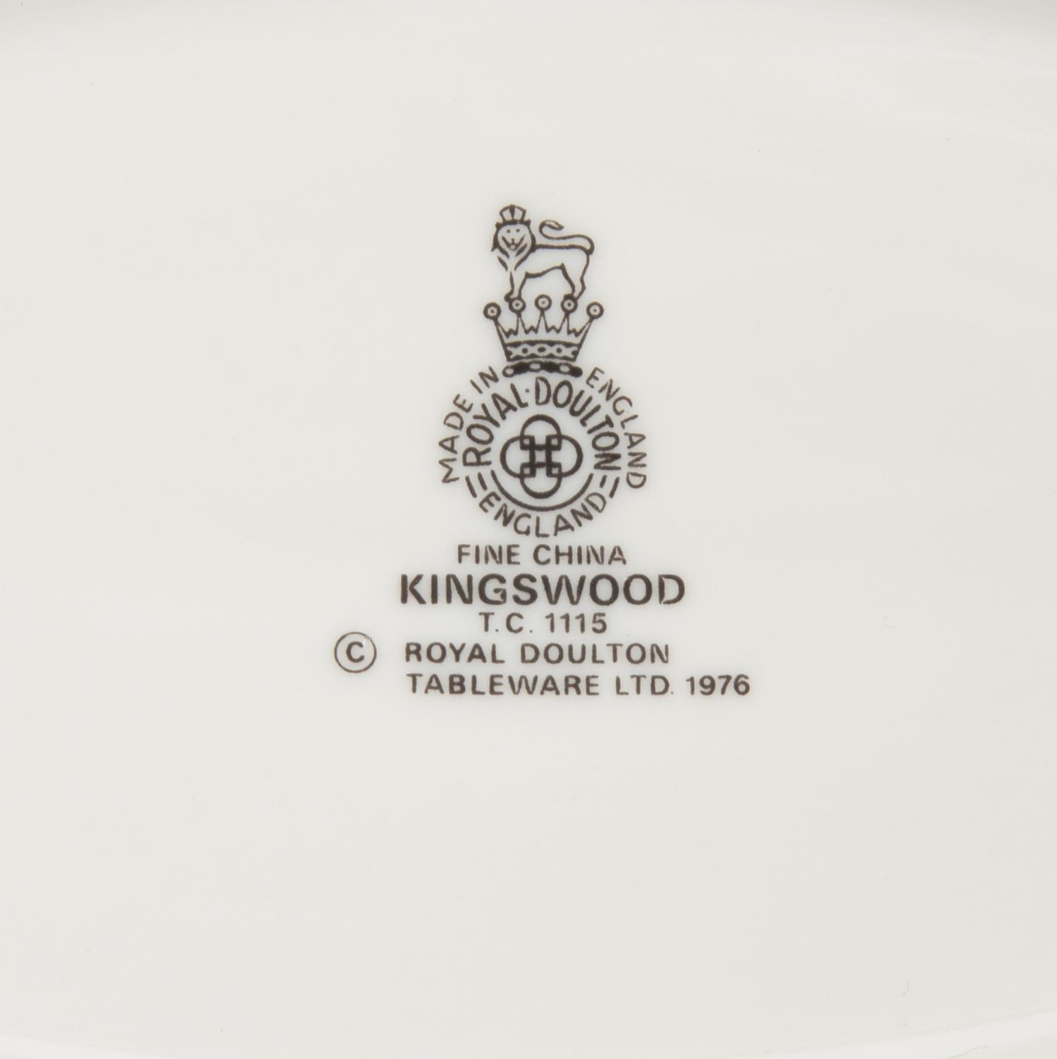 A Royal Doulton Kingswood Porcelain Dinner Service