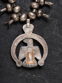 Navajo Thunderbird Squash Blossom Necklace