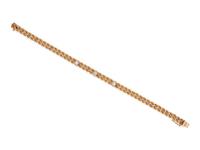 YELLOW GOLD AND DIAMOND BRACELET