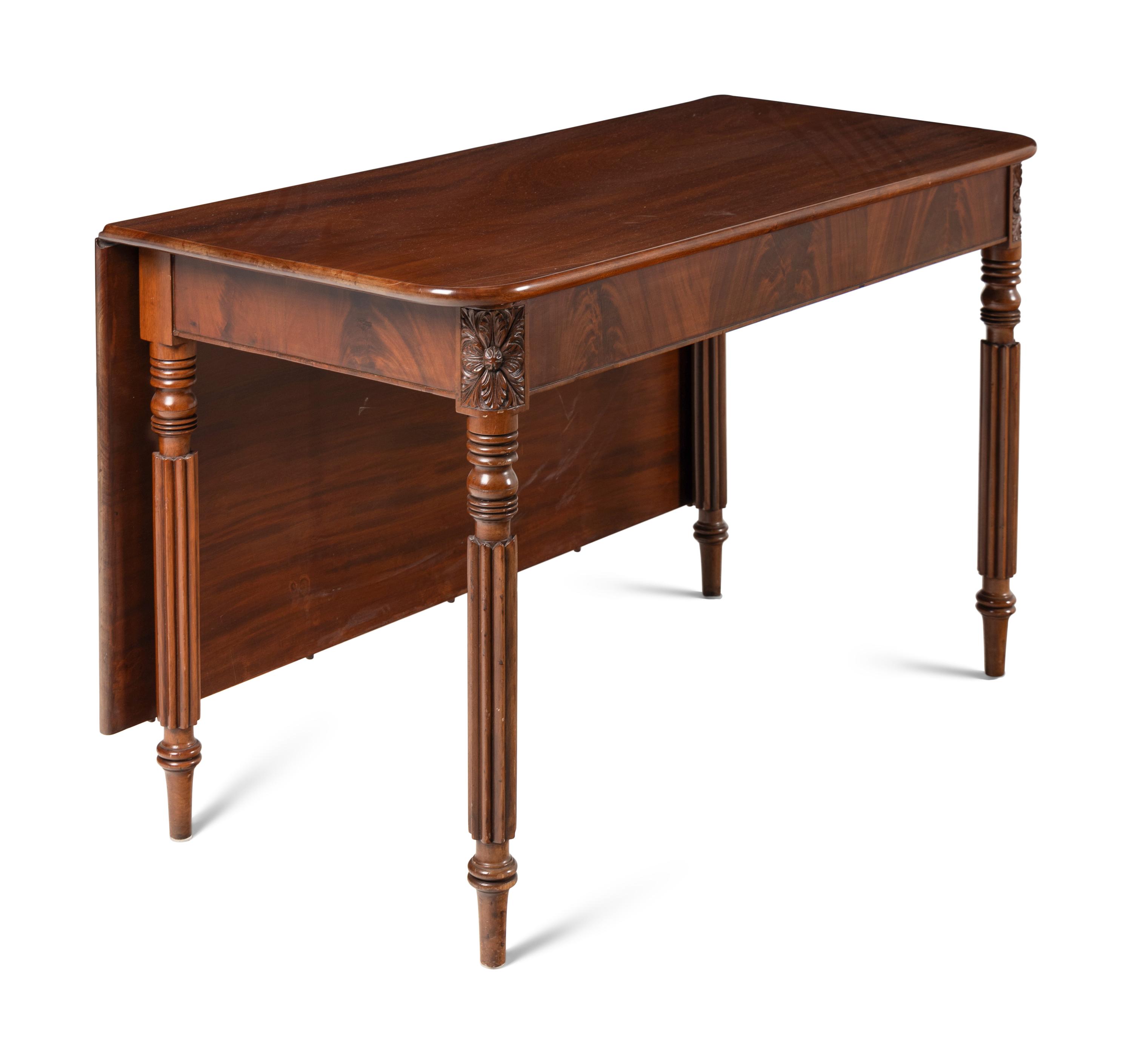 An American Classical Mahogany Dining Table
