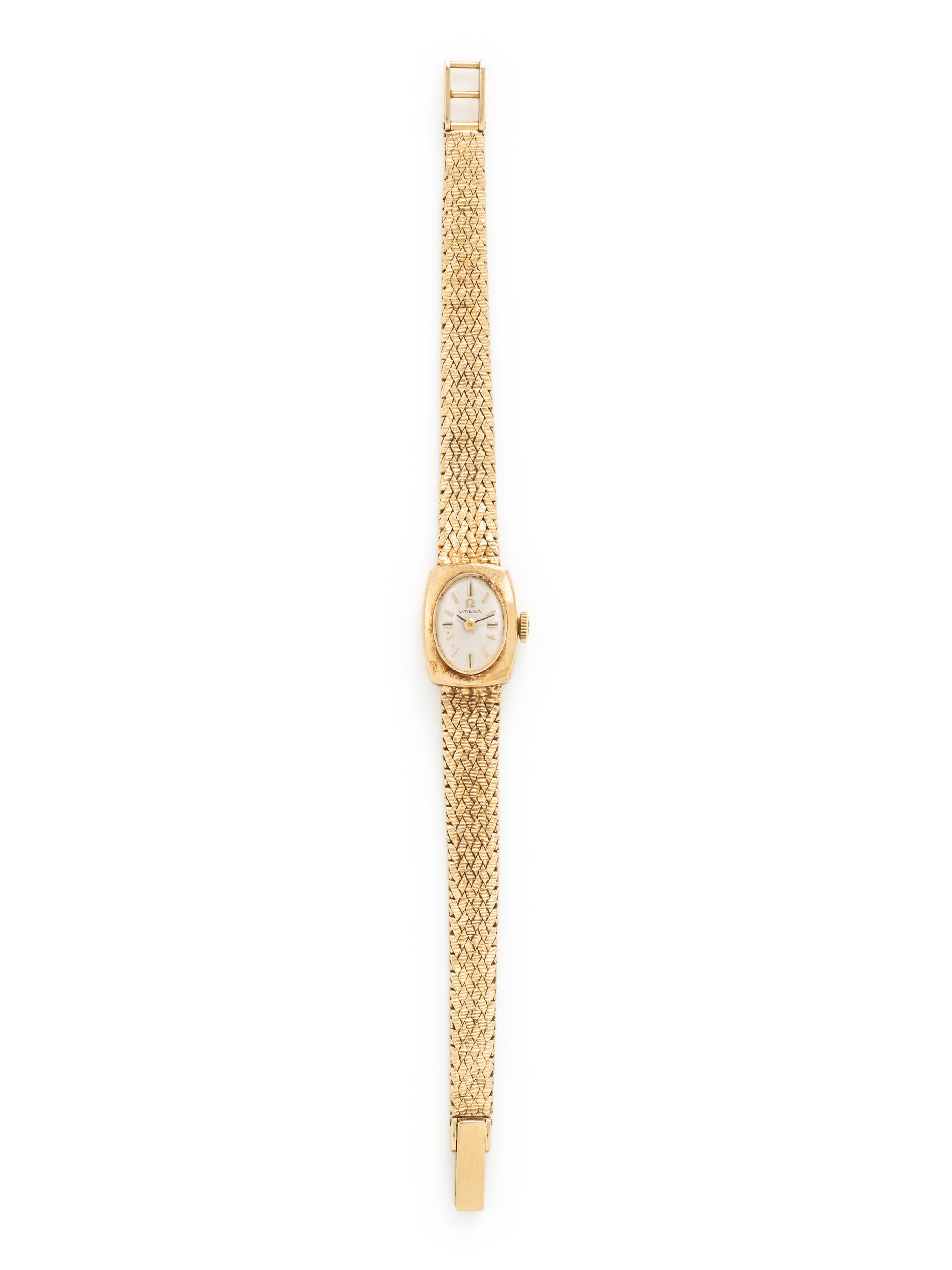 OMEGA, 14K YELLOW GOLD WATCH