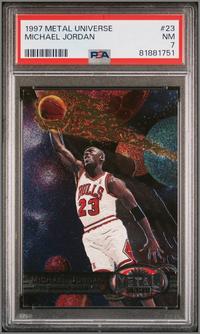 A Group of Three PSA Graded Basketball Cards Featuring Michael Jordan Tim Duncan,