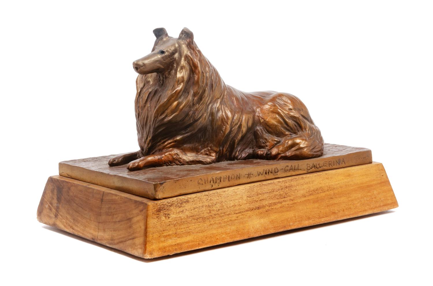A Bronze Collie Height 7 x width 11 x depth 7 inches. — Glen Twiford, 1965