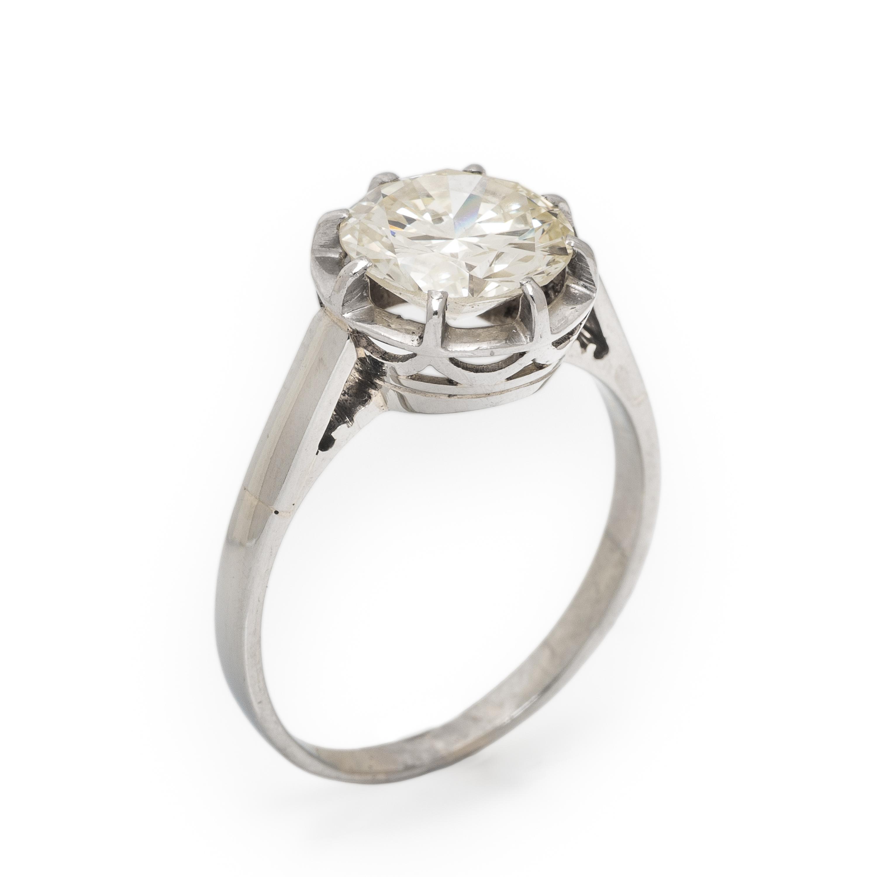 Diamond and White Gold Ring