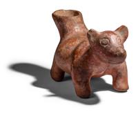 A Colima Effigy Dog Vessel