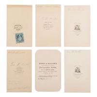 [Americana] G roup of 20 items related to writers and publishers including George Curtis, Marcus Pomeroy, and the Harper Brothers