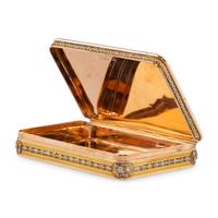 A German Multi-Colored Gold and Enamel Decorated Snuff Box