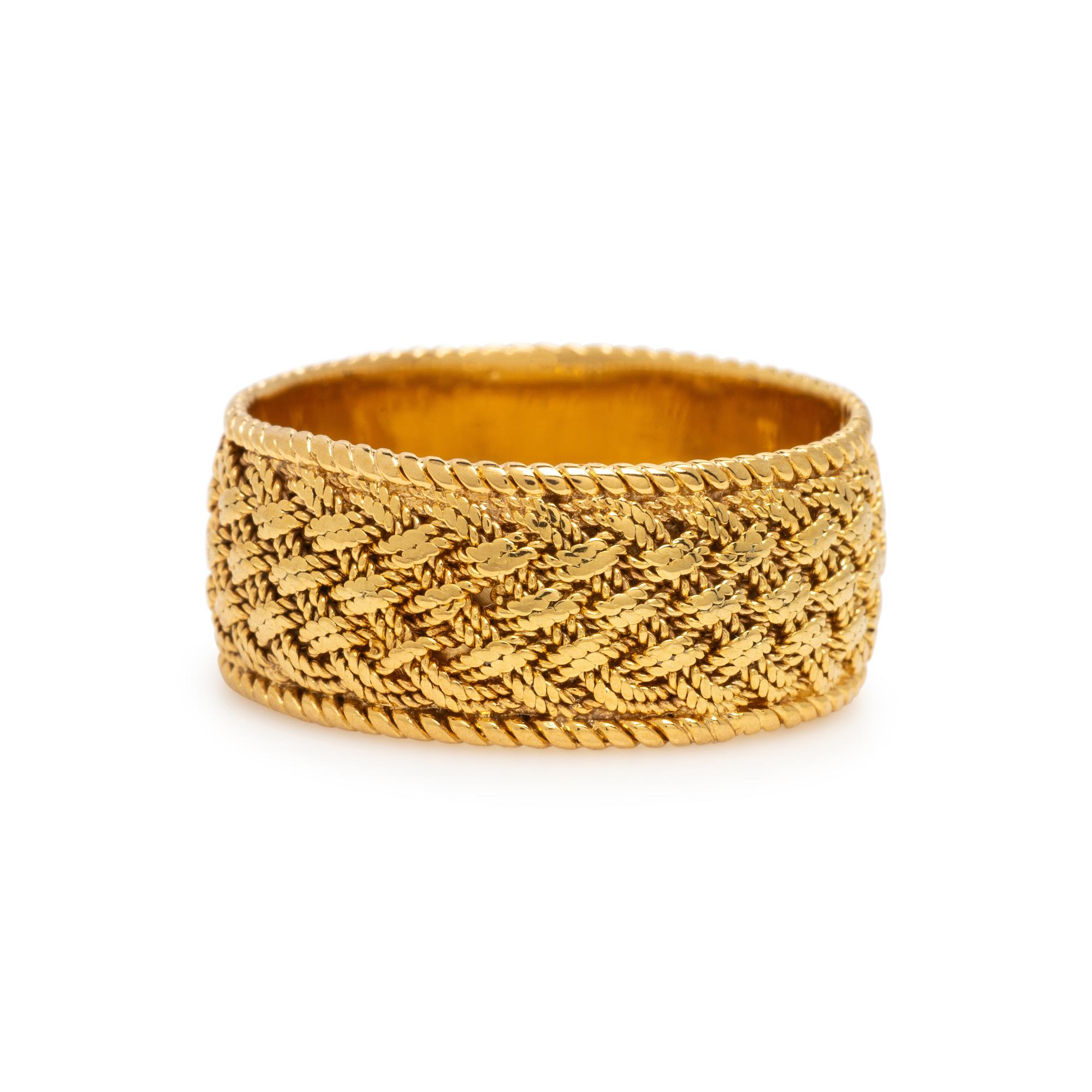 Tiffany & Co., Yellow Gold Woven Band