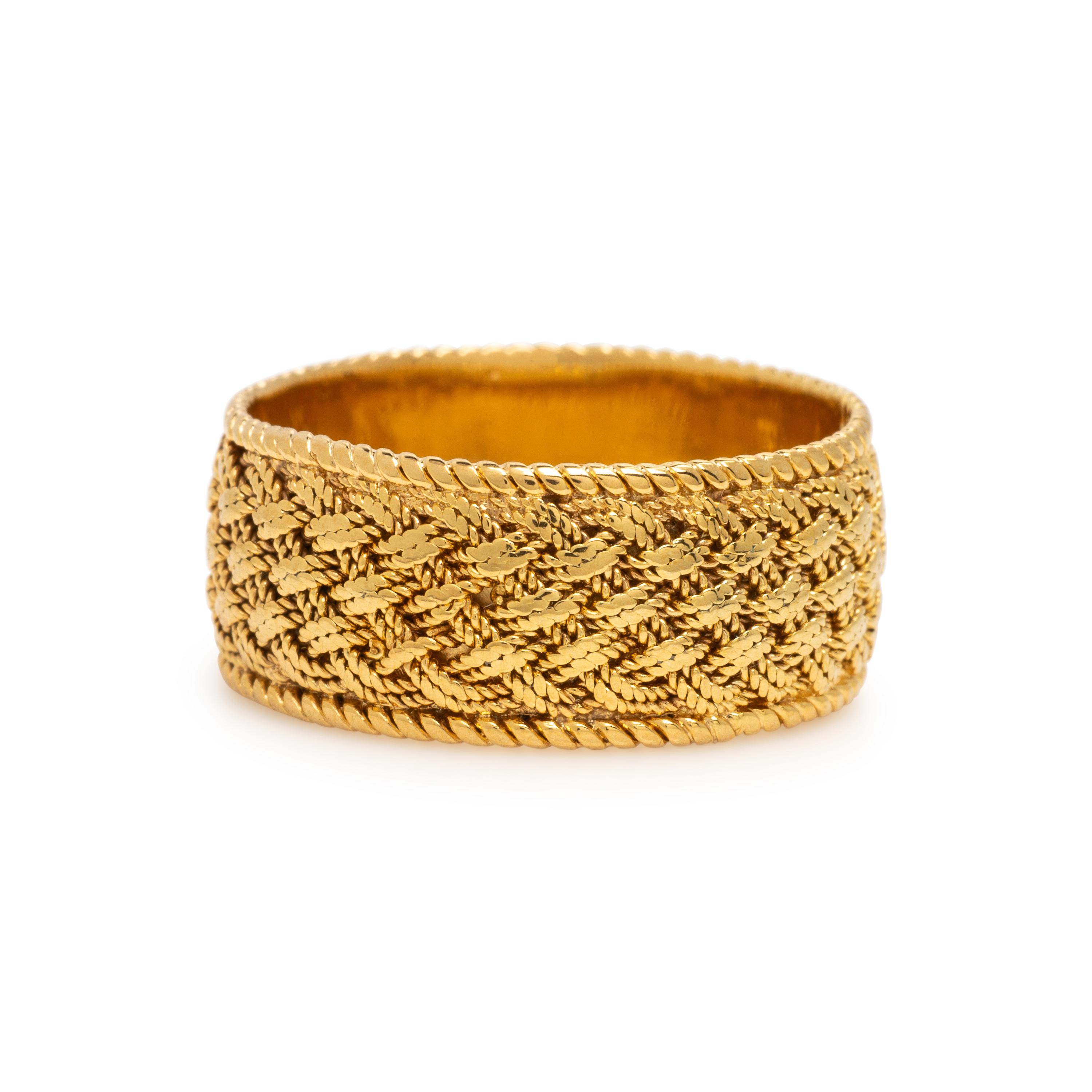Tiffany & Co., Yellow Gold Woven Band