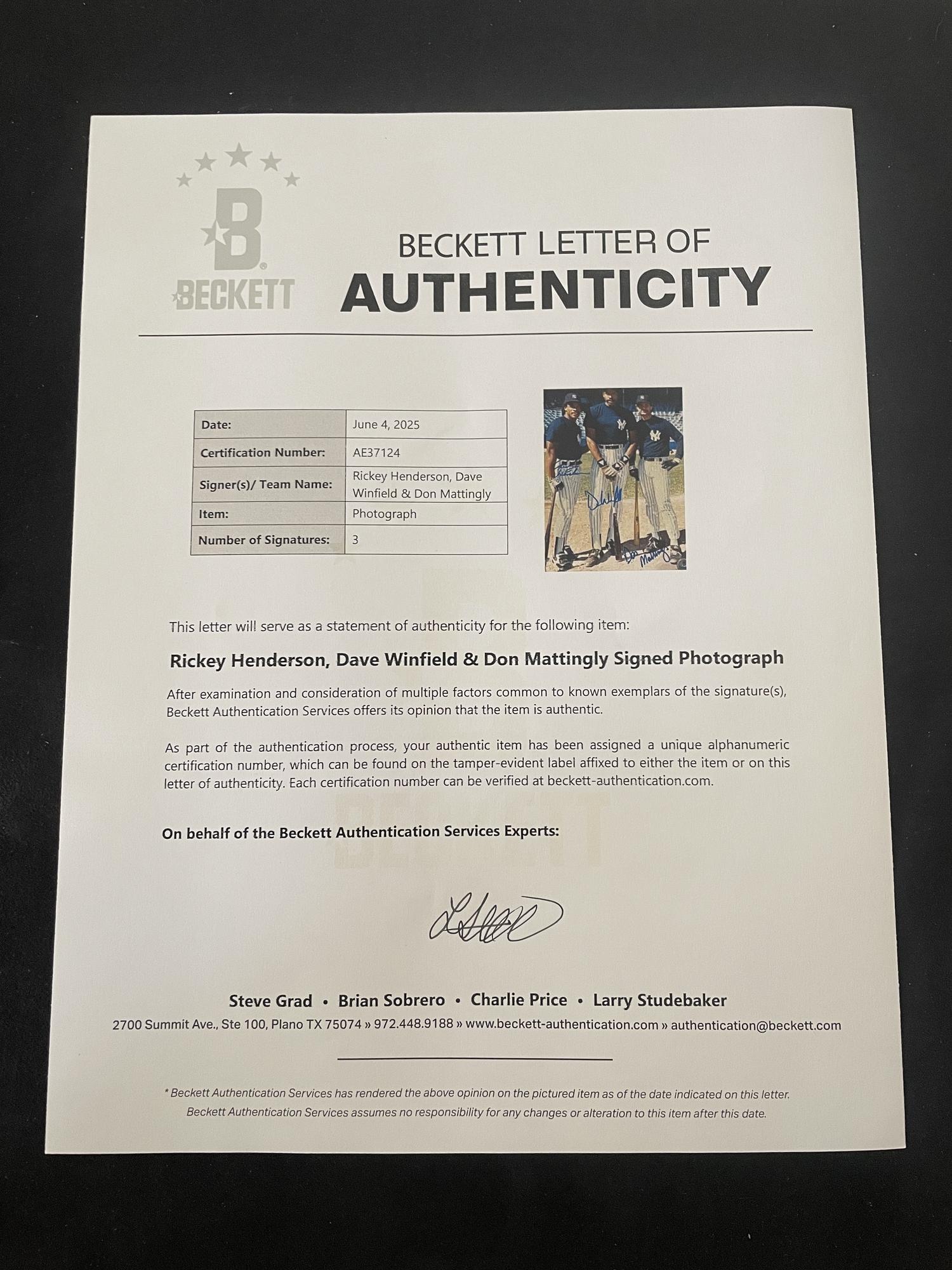 A Large Collection of Baseball Hall of Fame and Notable Signed Photographs (Beckett Authentication Services)