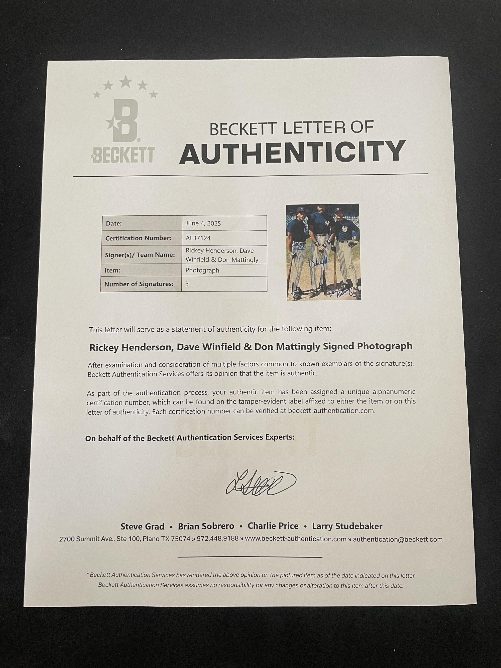 A Large Collection of Baseball Hall of Fame and Notable Signed Photographs (Beckett Authentication Services)