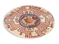 The Long Walk II , Polychrome Basketry Tray