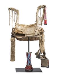 Apsáalooke [Crow] Beaded Rawhide Saddle