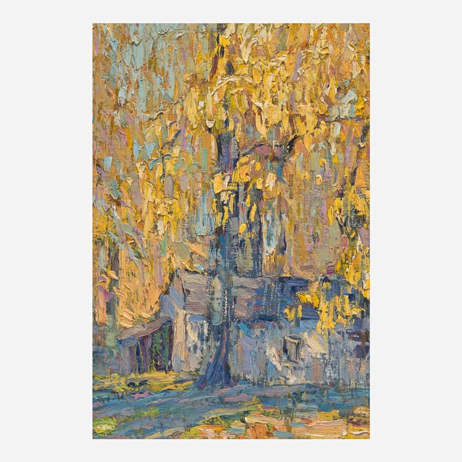John Fulton Folinsbee (American, 1892–1972) Golden Afternoon (A Triptych)