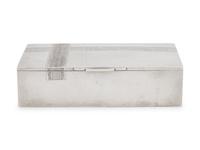 A Russian Silver Trompe l'Oeil Cigar Box