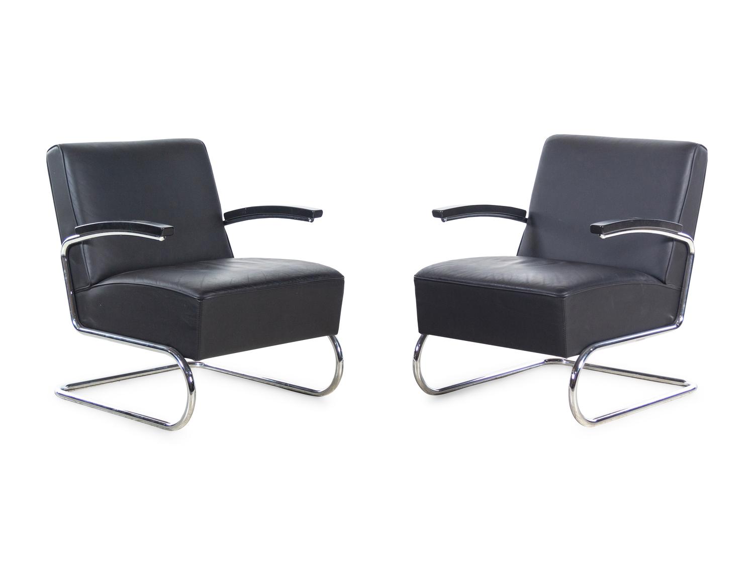 Pair Easy Armchairs, model S411
